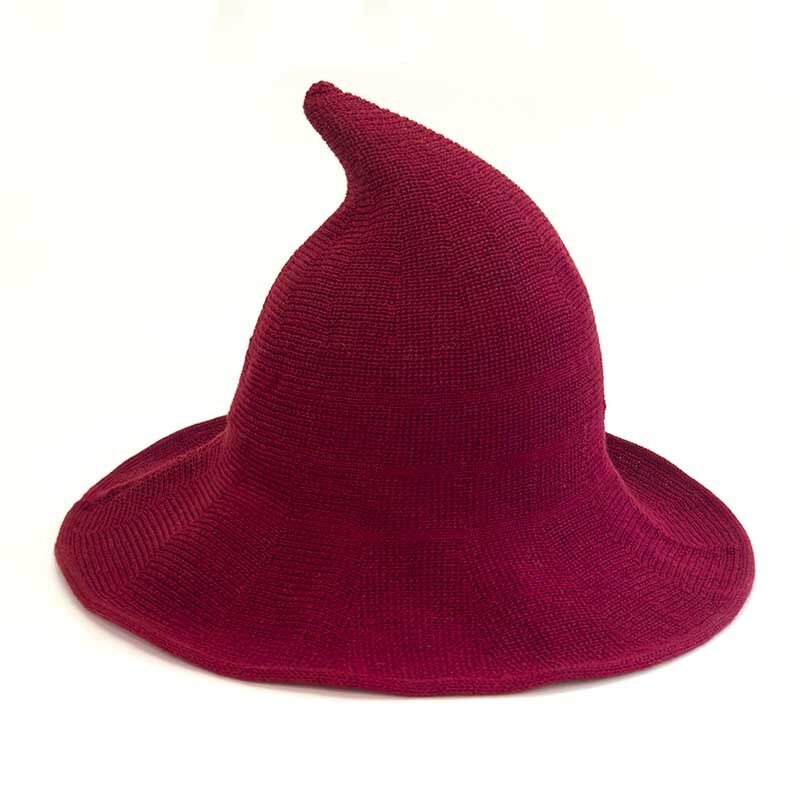 Witch Hat Factory - Women Halloween Knitted Cap for Party Cosplay Costume