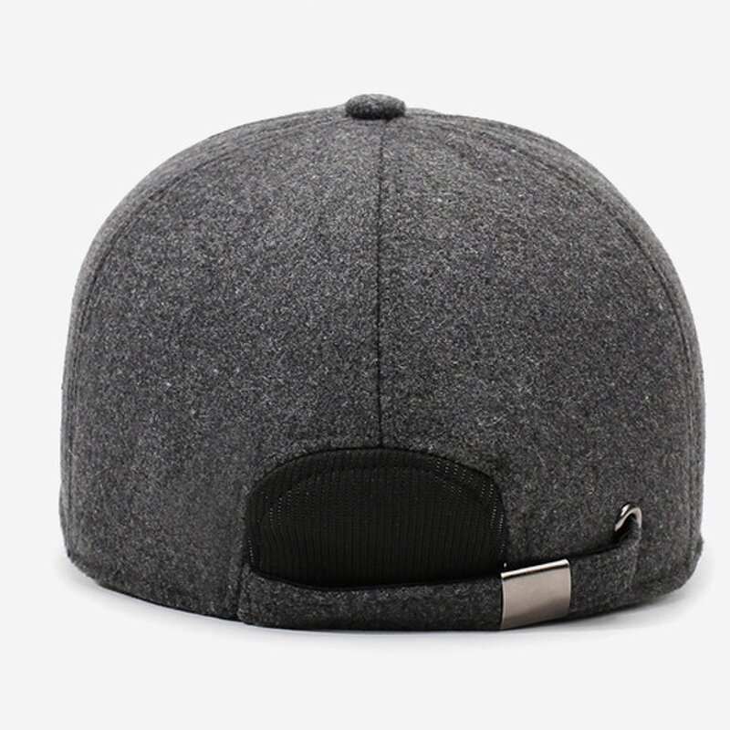 Baseball Hat Supplier - Fleece-lined Ear Protection Winter Cap for Men