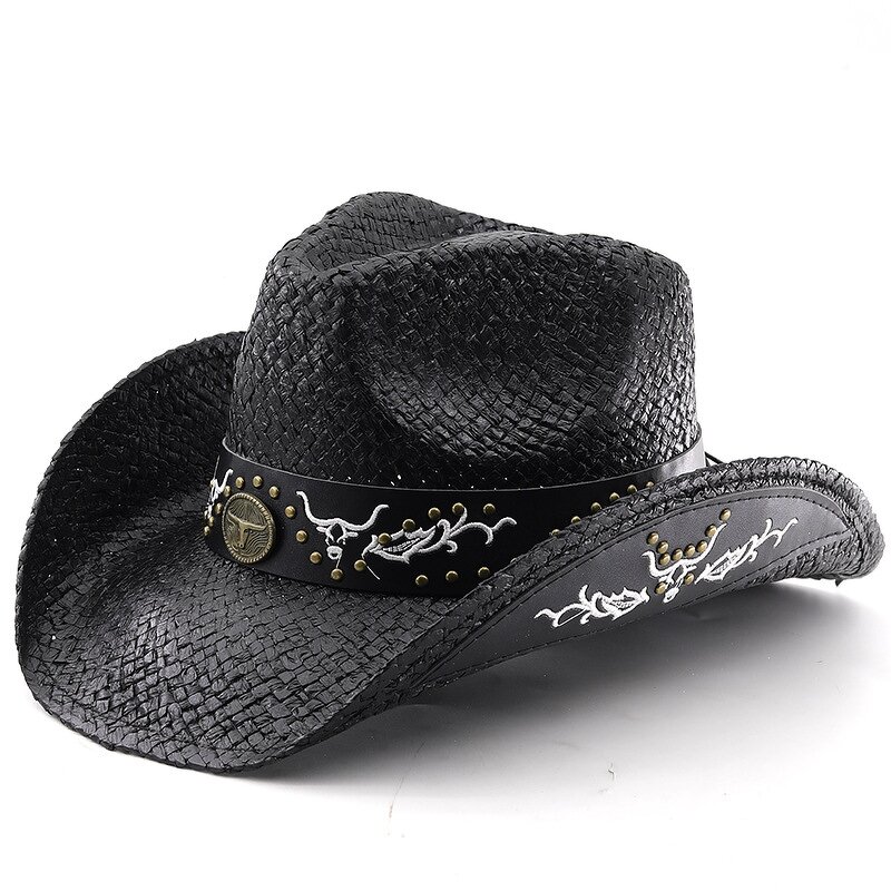 Cowboy Hat Manufacturer - Classic Western Hardshell Hat with Leather Belt
