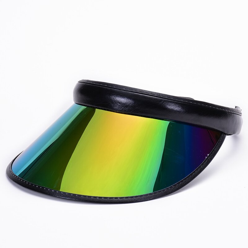 Sun Visor Supplier - PVC Laser Iridescent Multi Color UV Sports Cap