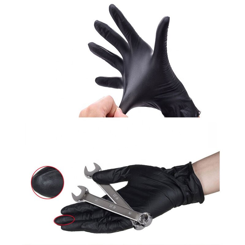 Blue Nitrile Gloves Bulk - 100PCS Exam Industrial