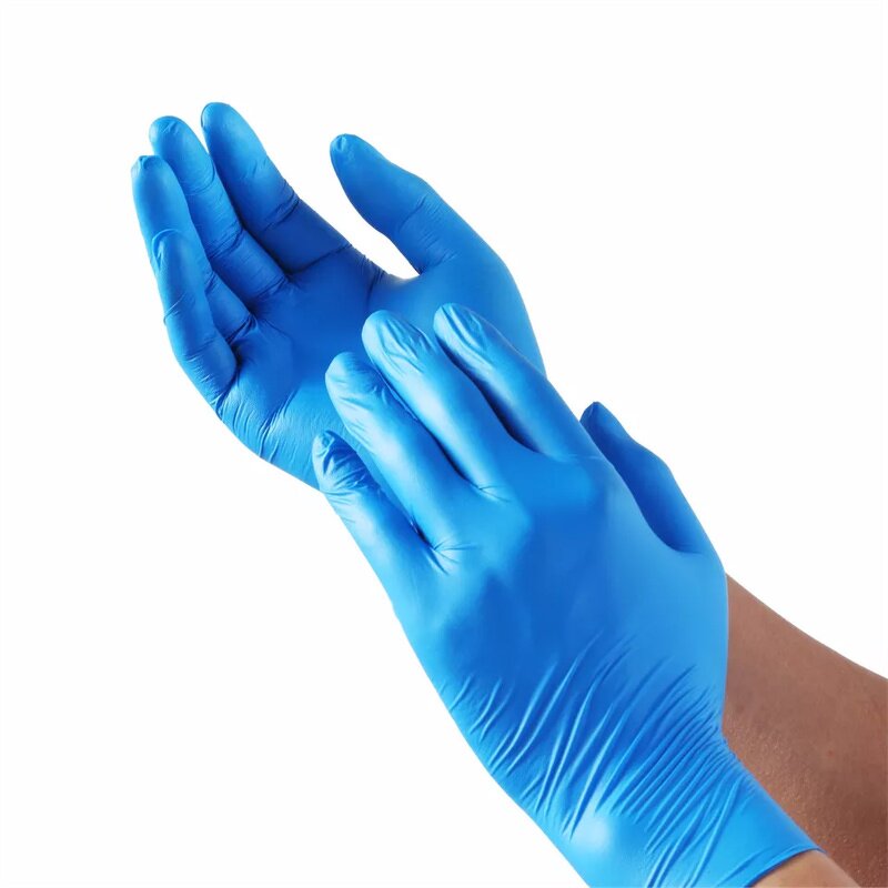 Industrial Nitrile Gloves Factory - Blue Large Disposable