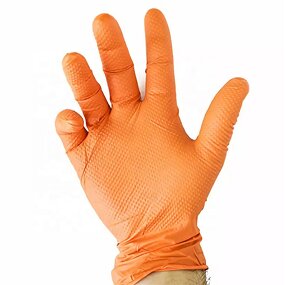Black Nitrile Gloves Supplier - Diamond Texture Grip