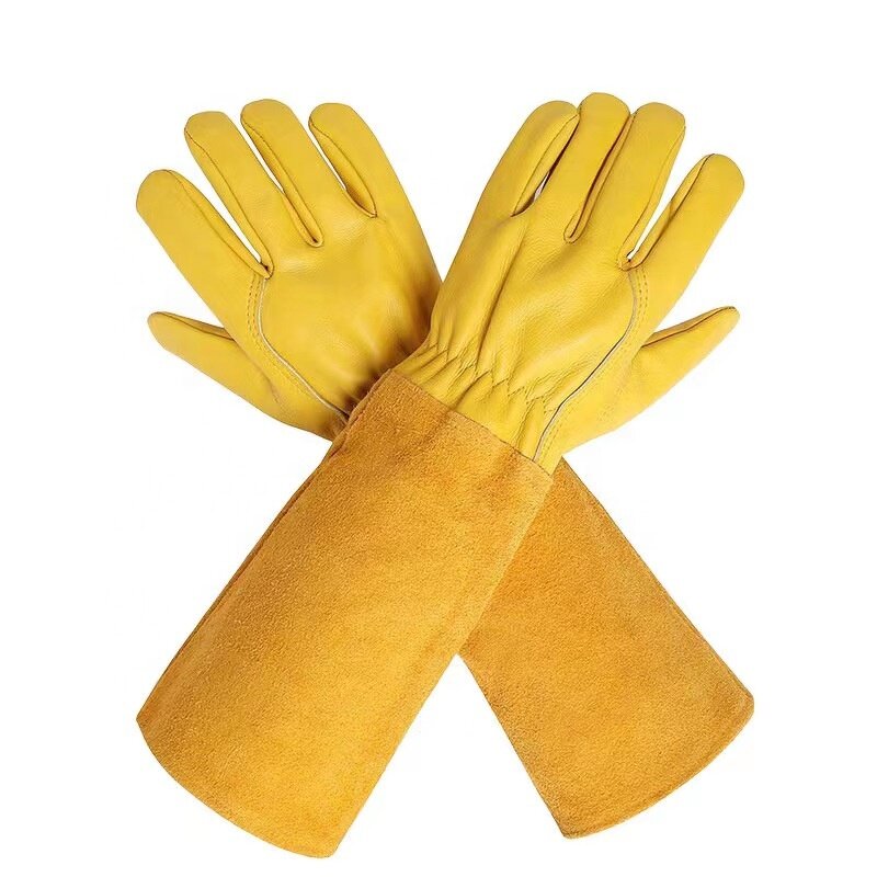 Gardening Gloves Supplier - Natural Goatskin Thorn Proof