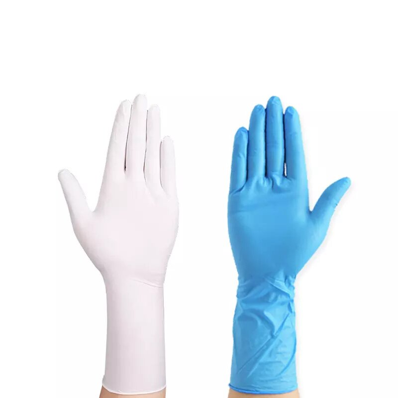 Long Nitrile Gloves Supplier - 12 Inch Color Powder Free