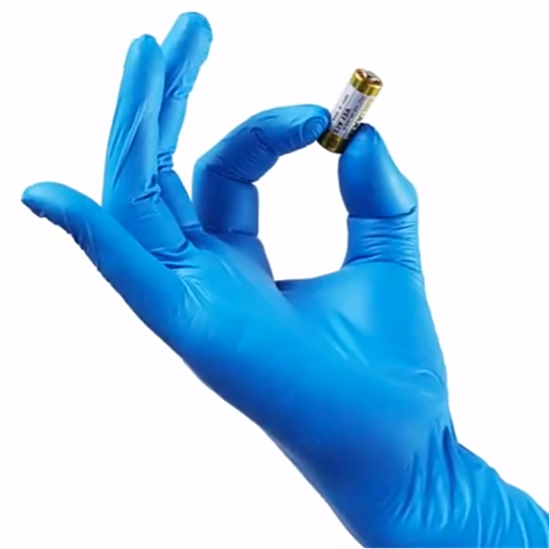 Industrial Nitrile Gloves Factory - Blue Large Disposable