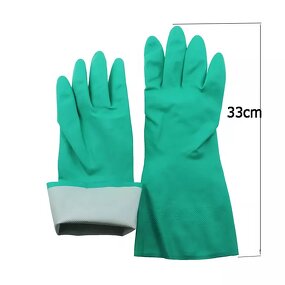 PVC Nitrile Gloves Supplier - Green Double Dipped