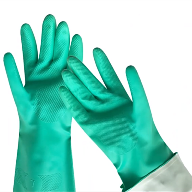 Long Rubber Gloves Factory - OEM Black Heavy Duty