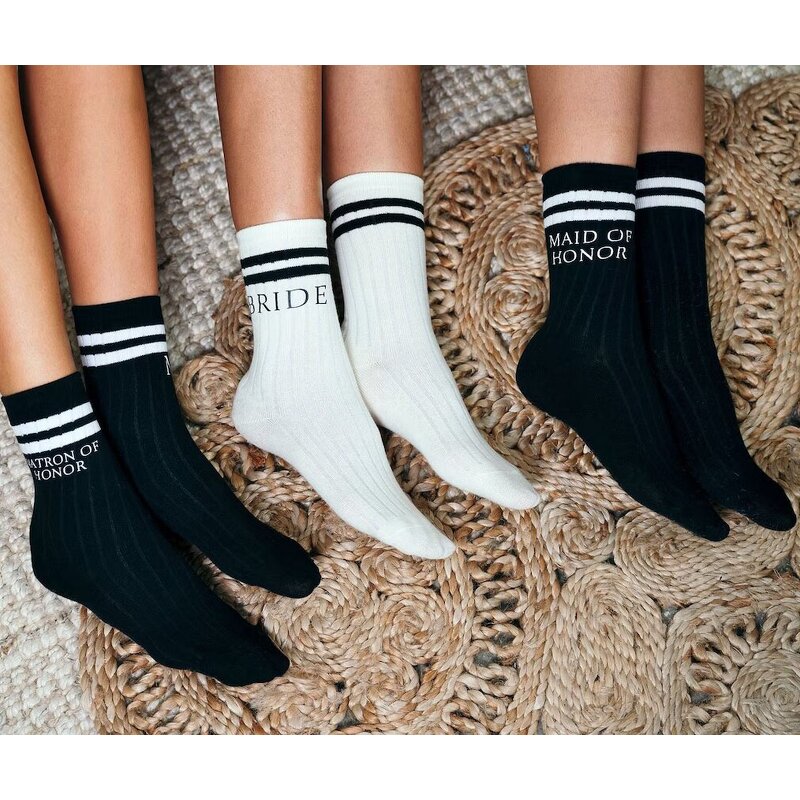Bridal Party Socks Factory - Custom Striped Jacquard