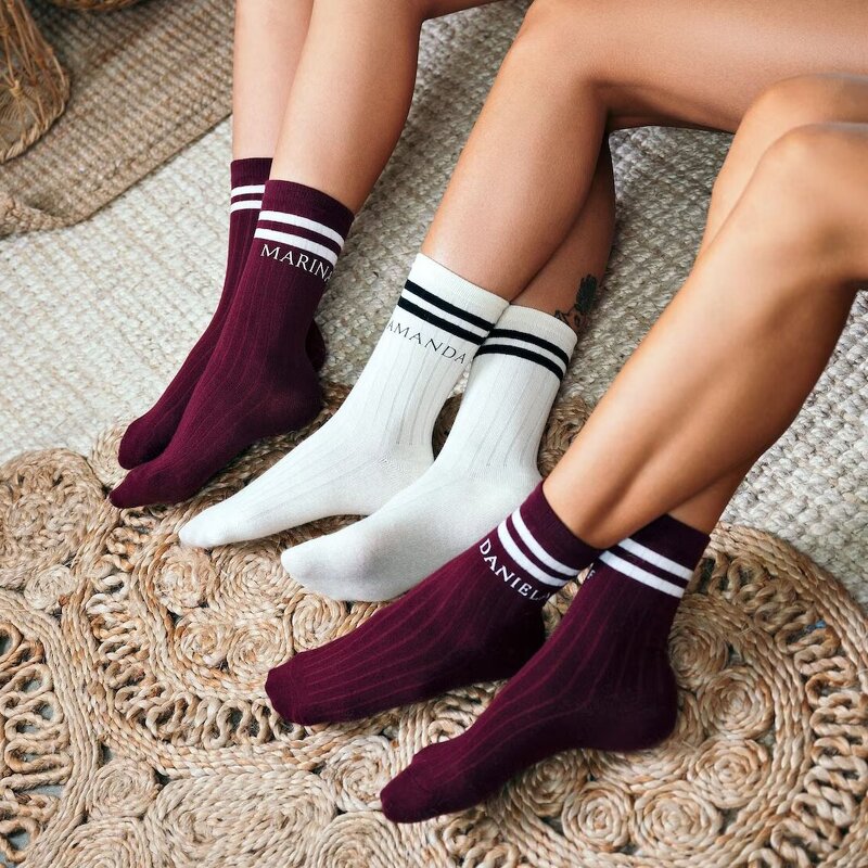 Bridal Party Socks Factory - Custom Striped Jacquard