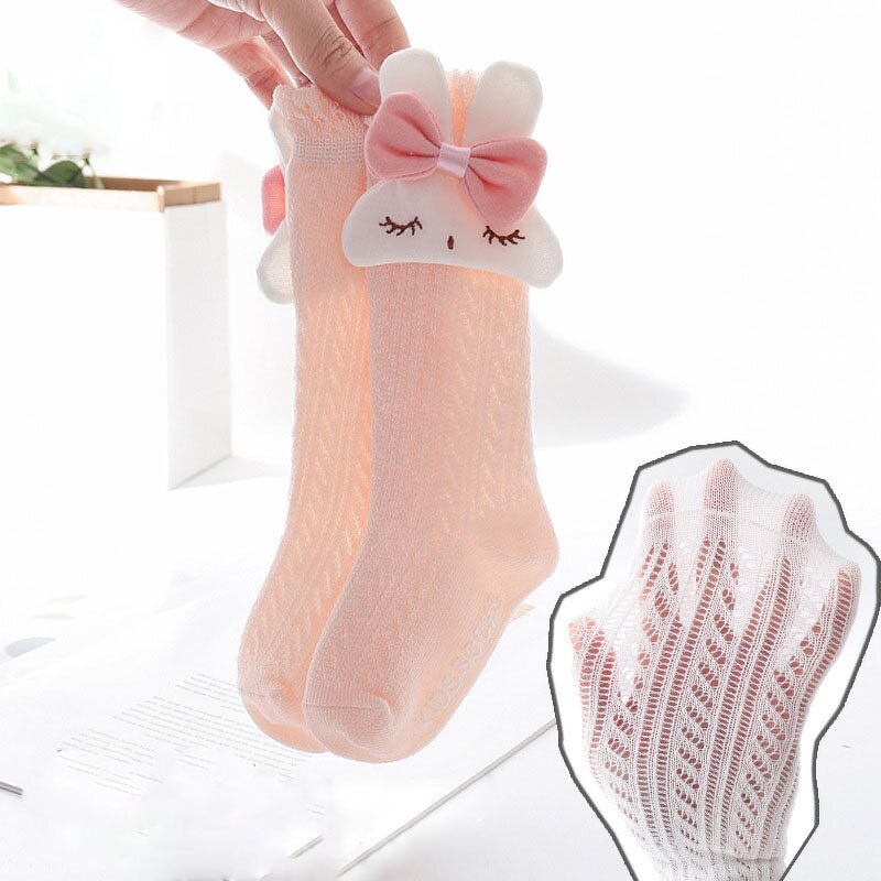 Baby Socks Manufacturer - Easter Rabbit Ruffled Mesh
