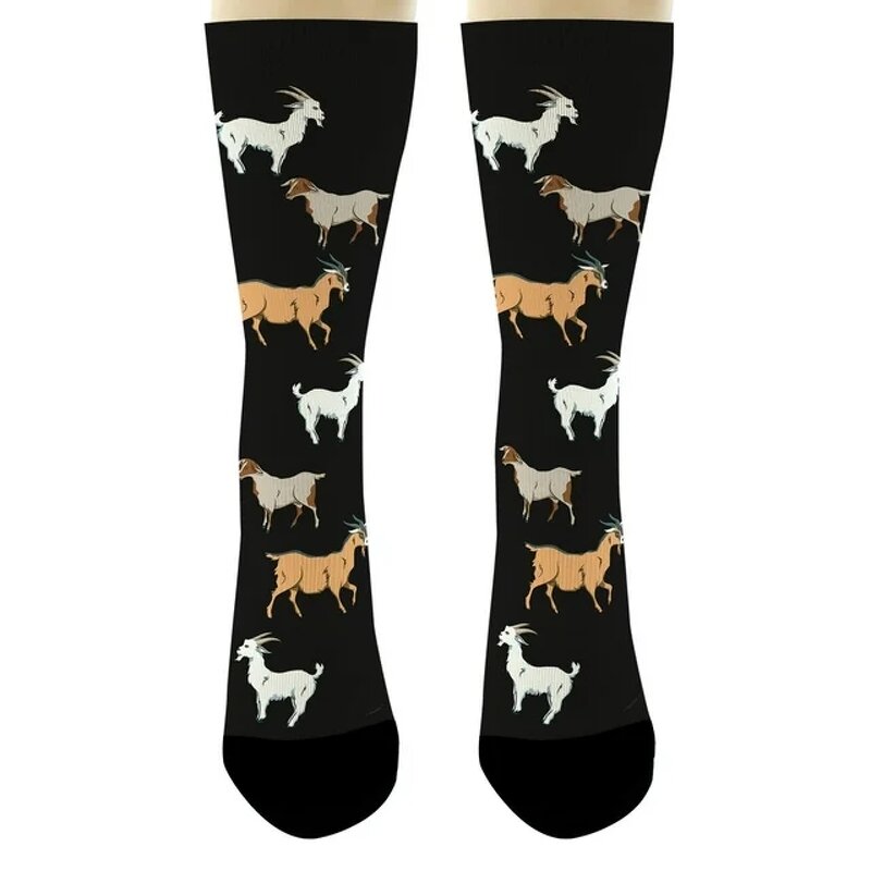 Unisex Socks Manufacturer - New Goat Themed Crew