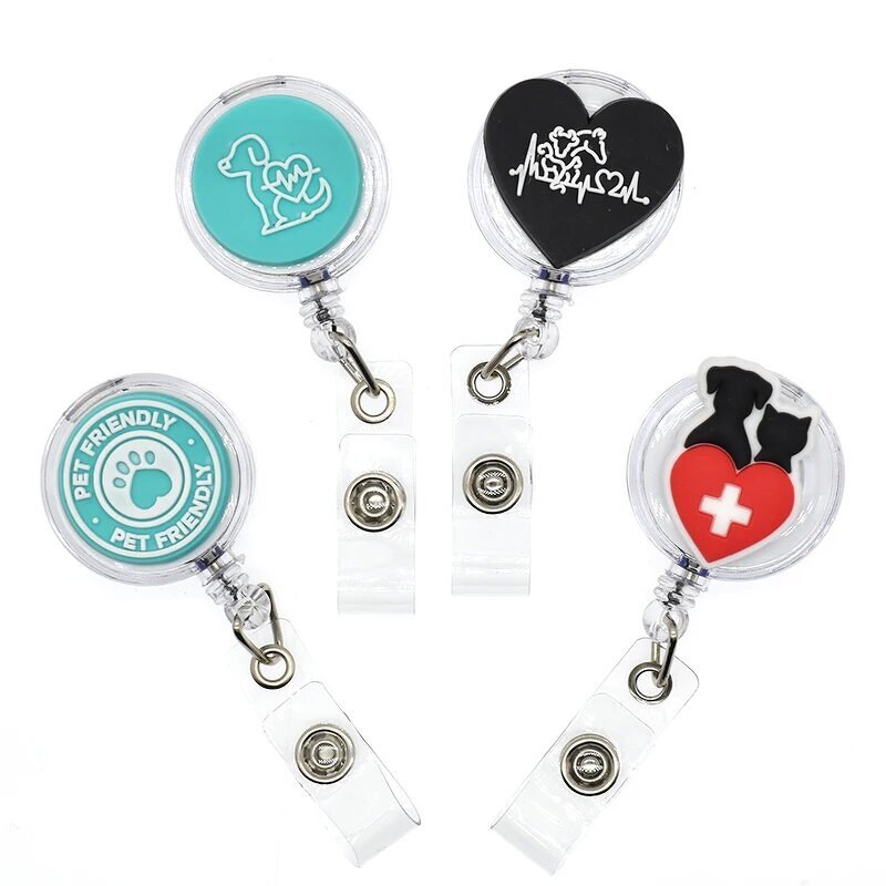 Badge Reel Supplier - Cartoon Pet Nurse Retractable