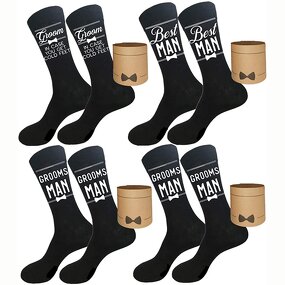 Groomsman Socks Manufacturer - Funny Proposal Gifts Cotton