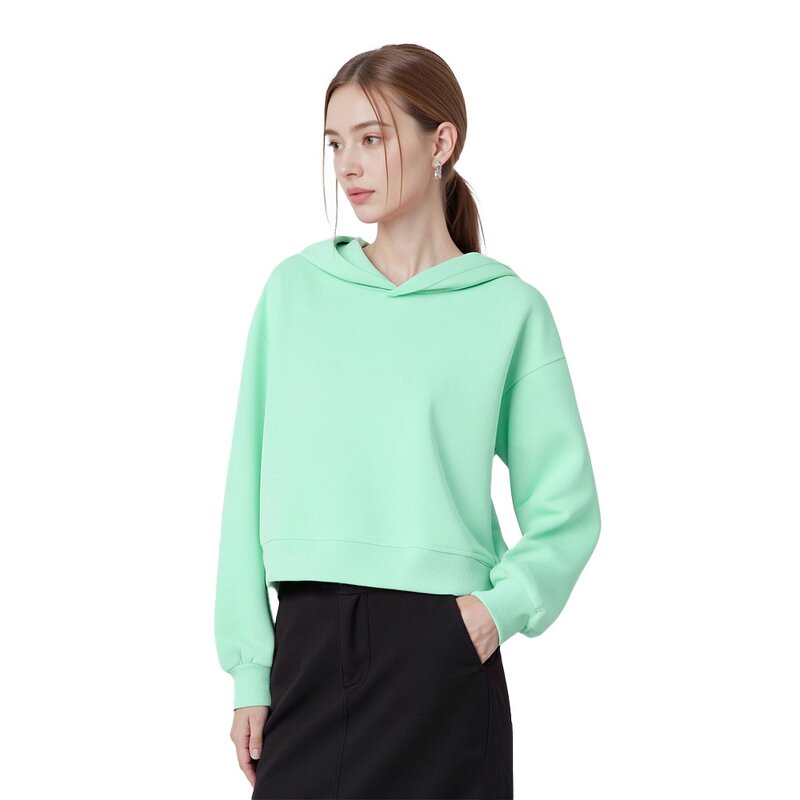 Cropped Hoodie Factory - 450g Pure Cotton Silver Fox