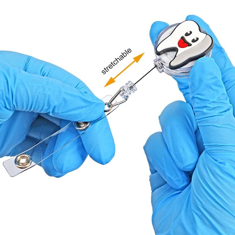 Dentist Badge Reel Manufacturer - Cute Teeth Shape Retractable