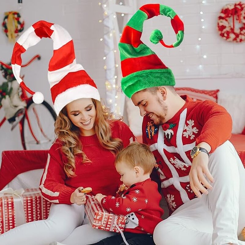 Christmas Hat Supplier - Novelty Striped Faux Fur