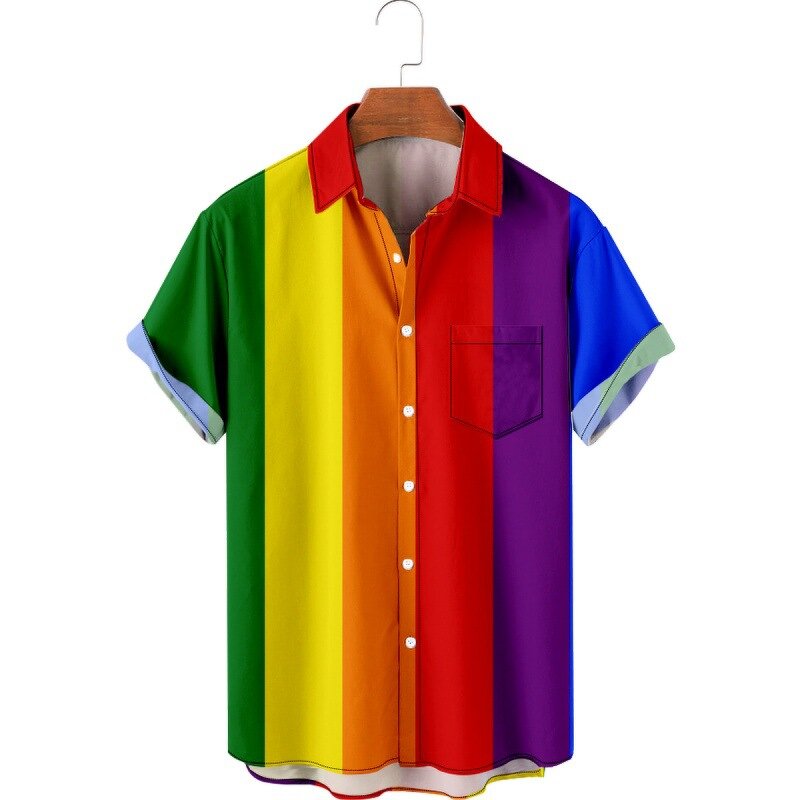 Pride Shirt Manufacturer - LGBTQ Rainbow Flag Men's