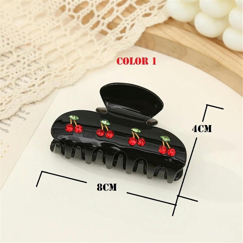 Hair Claw Clip Factory - Charm Cherry Nonslip Grip