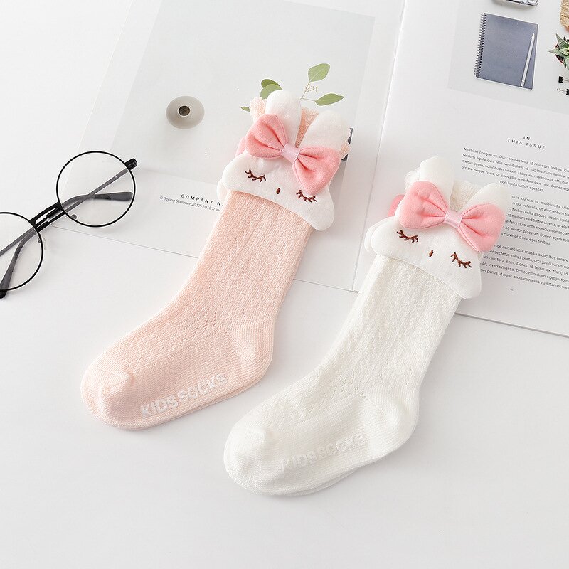 Baby Socks Manufacturer - Easter Rabbit Ruffled Mesh