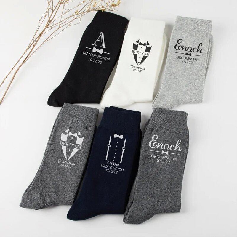 Wedding Socks Supplier - Custom Personalized Groomsmen