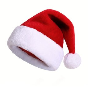 Christmas Hat Supplier - Winter Thickened Plush Pompom