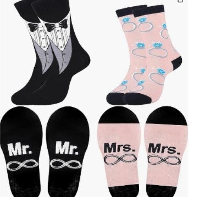 Wedding Socks Manufacturer - Funny Bride Groom Cotton