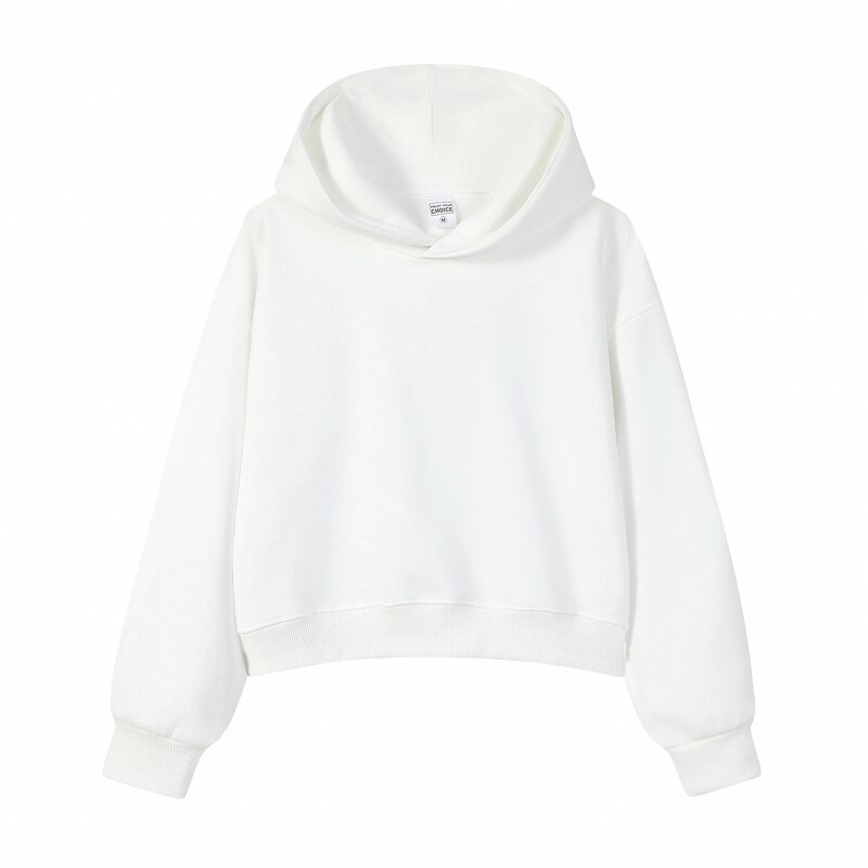 Cropped Hoodie Factory - 450g Pure Cotton Silver Fox