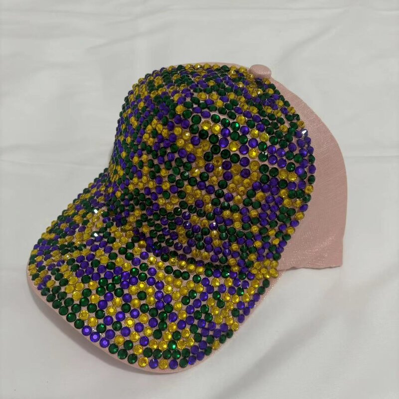 Mardi Gras Cap Factory - Sparkle Rhinestone Baseball