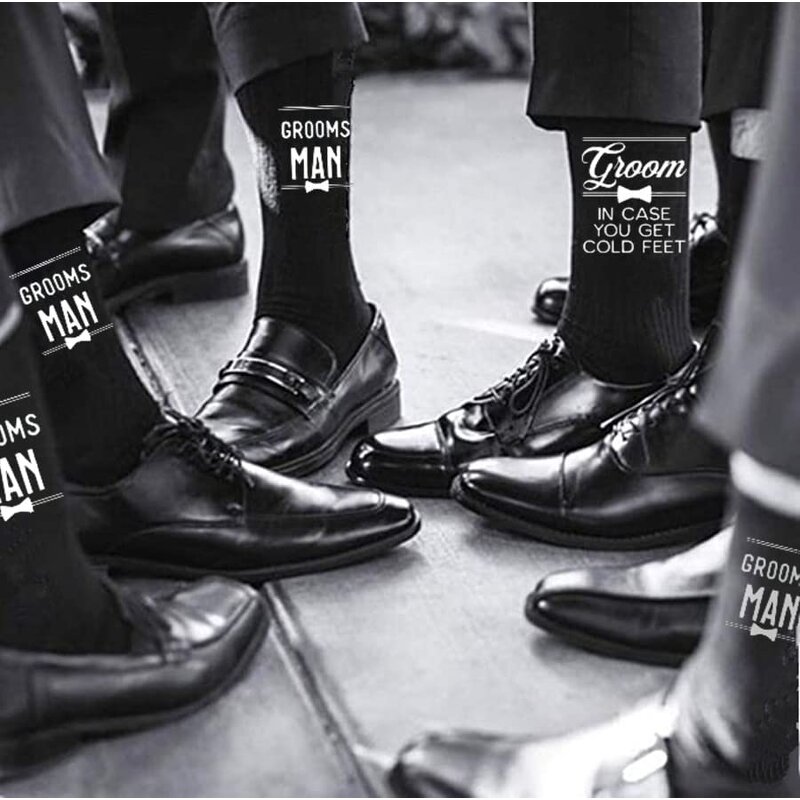 Groomsman Socks Manufacturer - Funny Proposal Gifts Cotton
