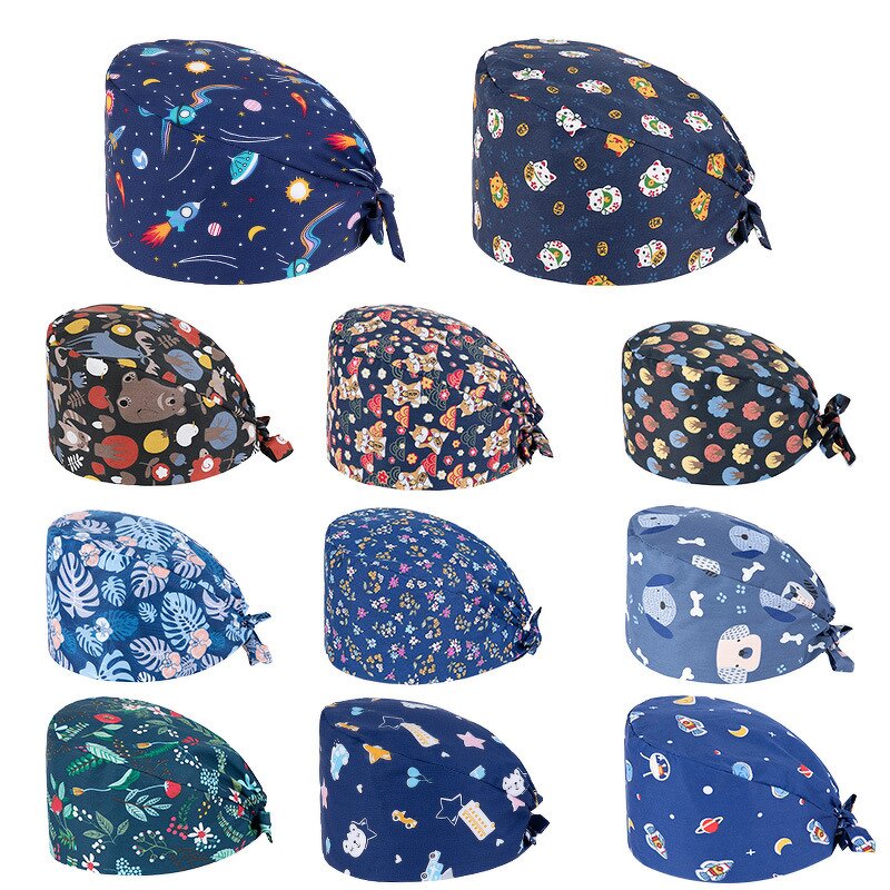 Nurse Scrub Cap Factory - Cotton Cartoon Printed Medical