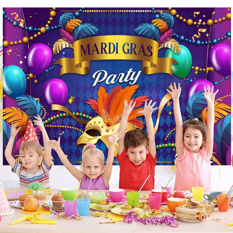 Carnival Backdrop Supplier - Party Masks Banner Decor
