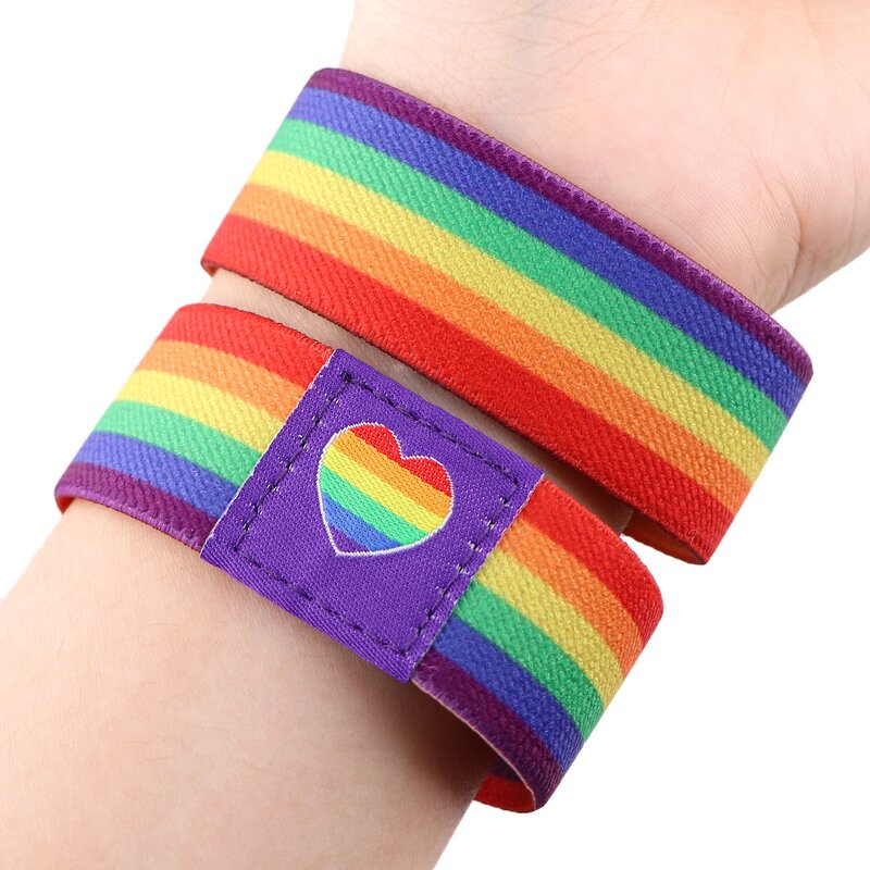 Pride Bracelets Supplier - LGBTQ Couple Rainbow Flag