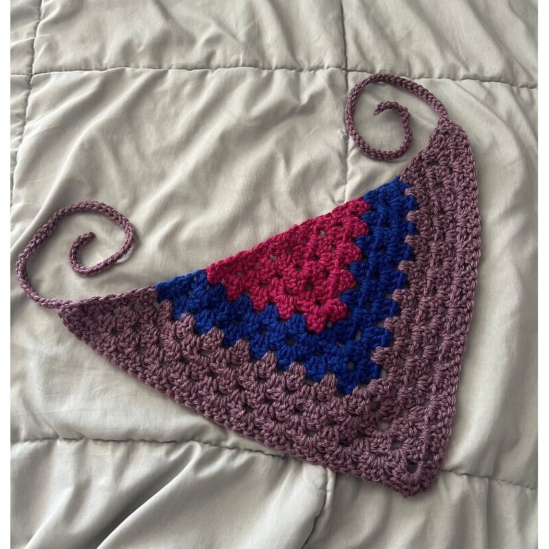 Pride Bandana Supplier - Lgbt Flag Crochet Handkerchief