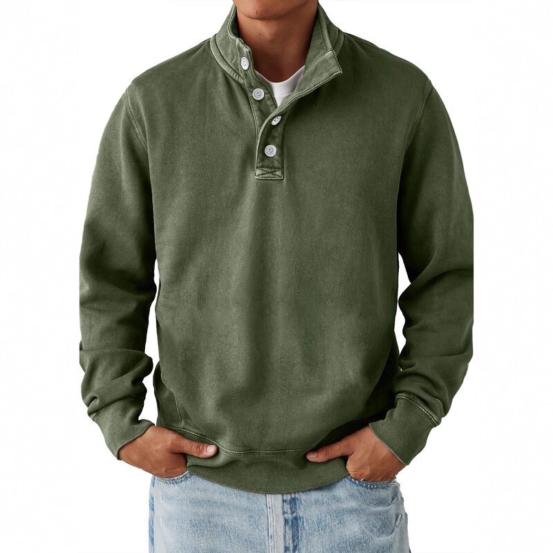 Men's Shirts Supplier - Vintage Washed Quarter Button