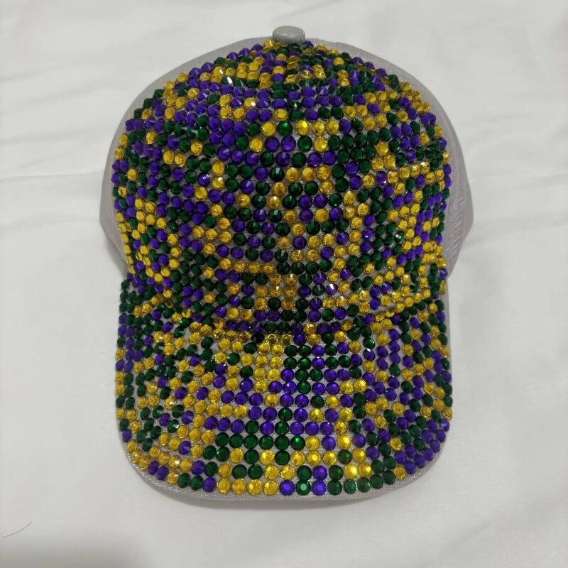 Mardi Gras Cap Factory - Sparkle Rhinestone Baseball