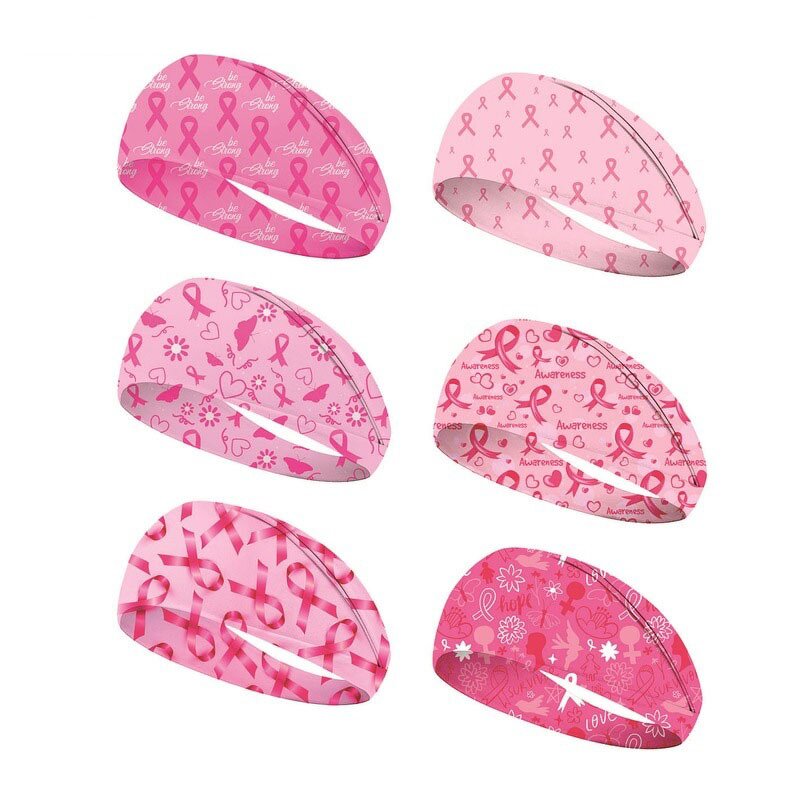Sports Headband Manufacturer - Pink Ribbon Breast Cancer