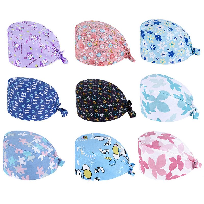 Nurse Scrub Cap Factory - Cotton Cartoon Printed Medical