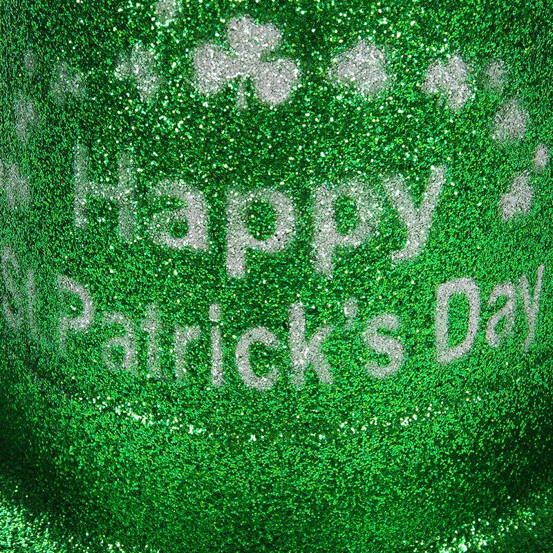 Top Hat Manufacturer - St.Patrick's Day Green Glitter