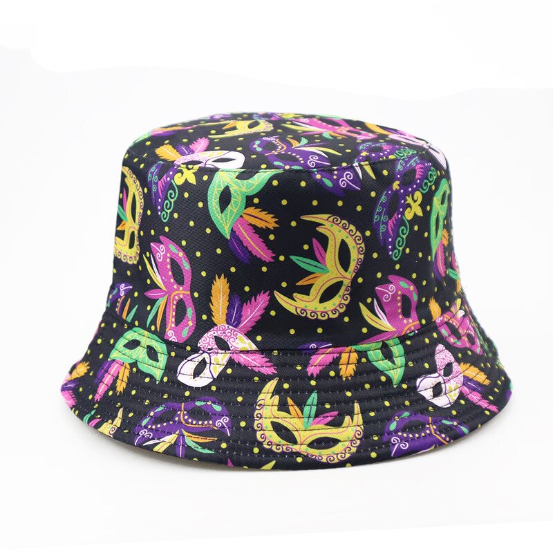 Bucket Hat Factory - Mardi Gras Printed Carnival