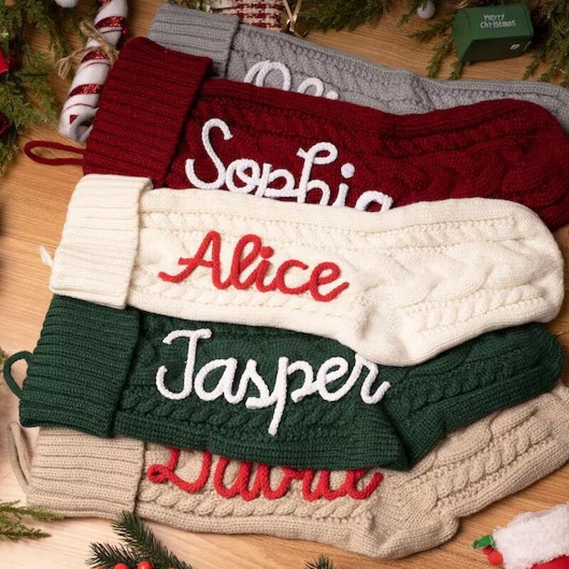 Christmas Stockings Manufacturer - Personalized Cable Knit