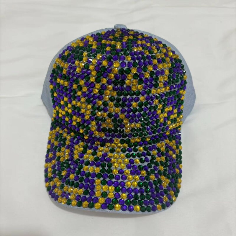 Mardi Gras Cap Factory - Sparkle Rhinestone Baseball