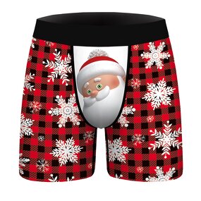 Men's Boxer Shorts Factory - Christmas 3D Print Custom