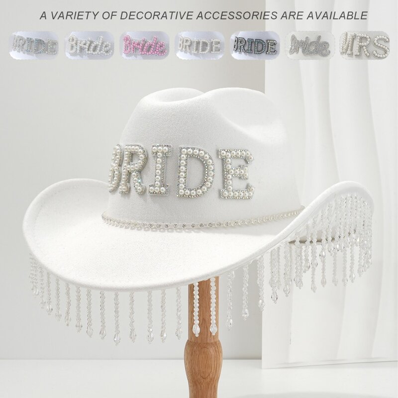Bridal Cowboy Hat Factory - Western Bachelorette Pearl
