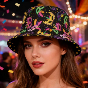 Bucket Hat Factory - Mardi Gras Printed Carnival