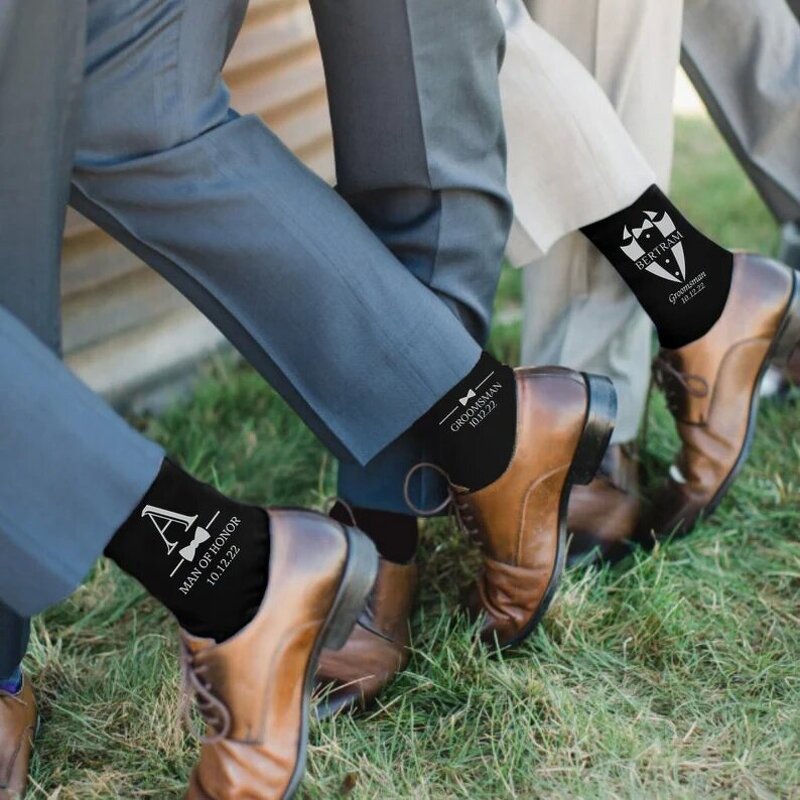 Wedding Socks Supplier - Custom Personalized Groomsmen