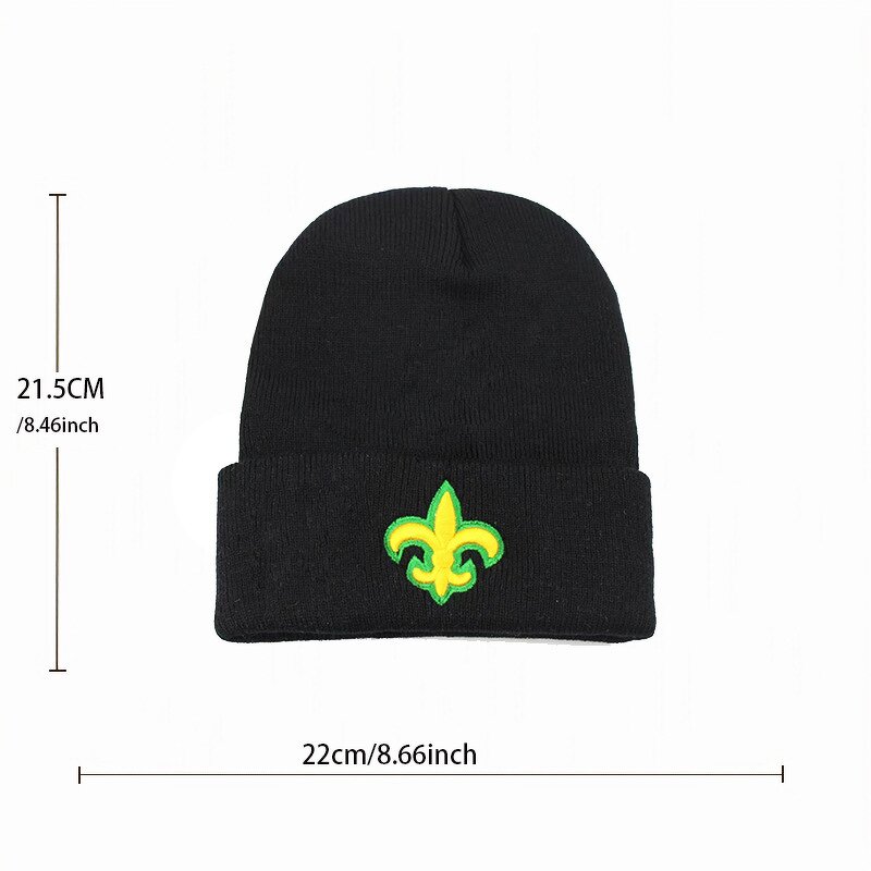 Winter Beanie Manufacturer - Mardi Gras Fleur De Lis