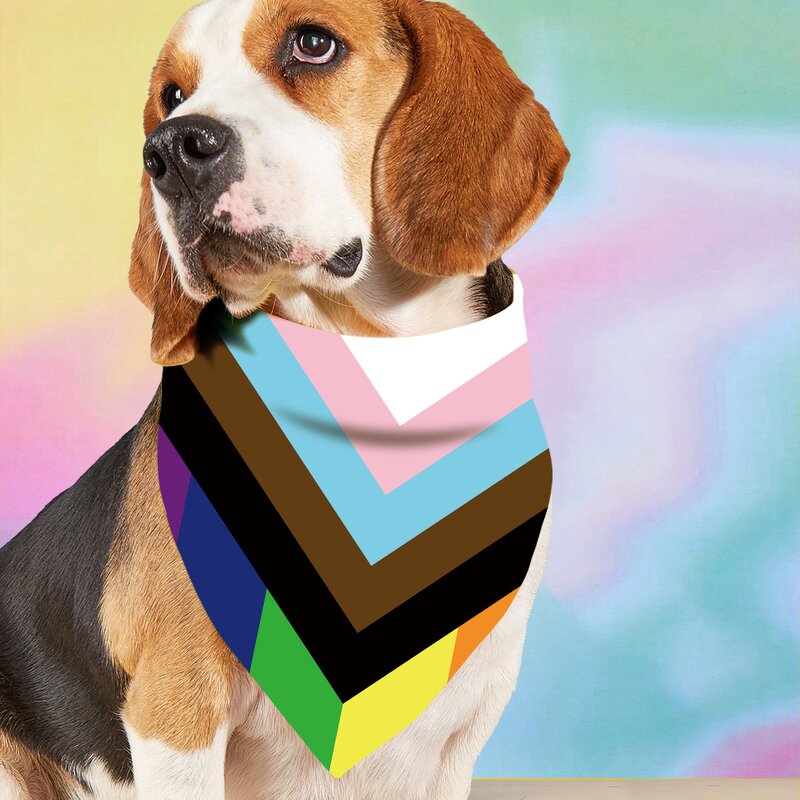 Pet Bandana Factory - Pride Progress Flag Custom