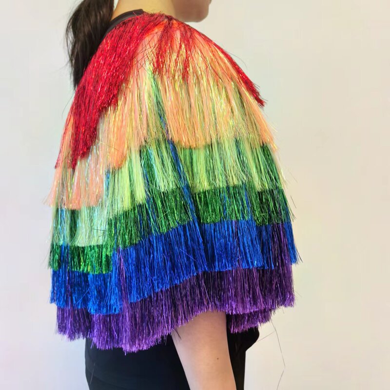 Pride Shawl Manufacturer - LGBTQ Tassel Tinsel