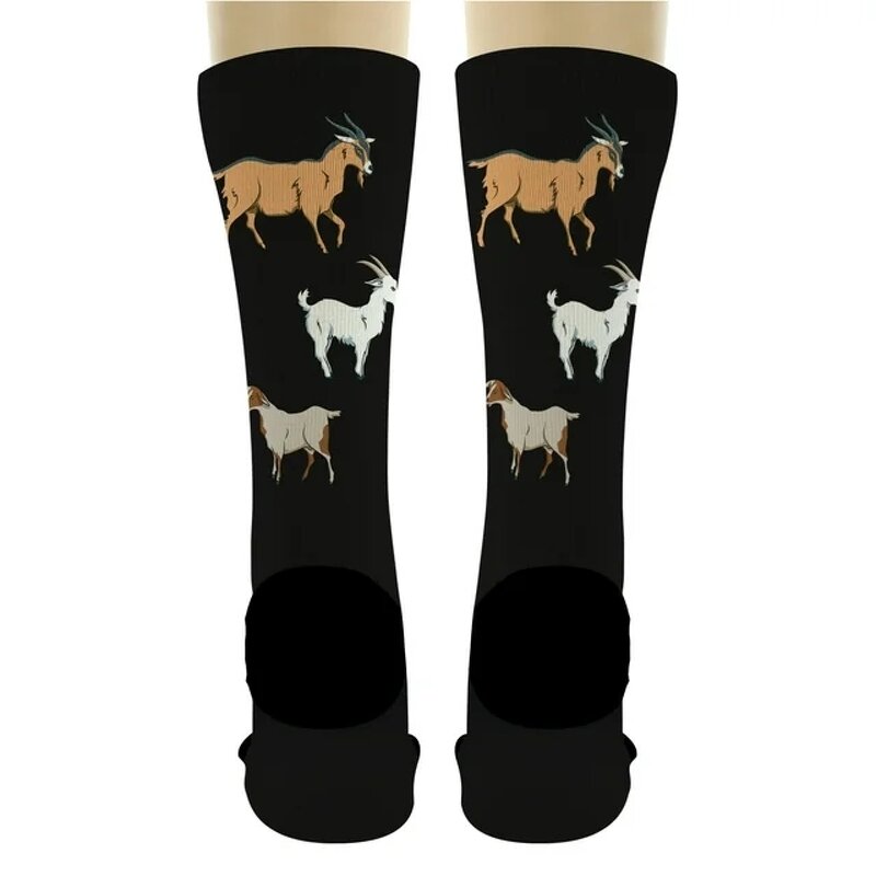 Unisex Socks Manufacturer - New Goat Themed Crew